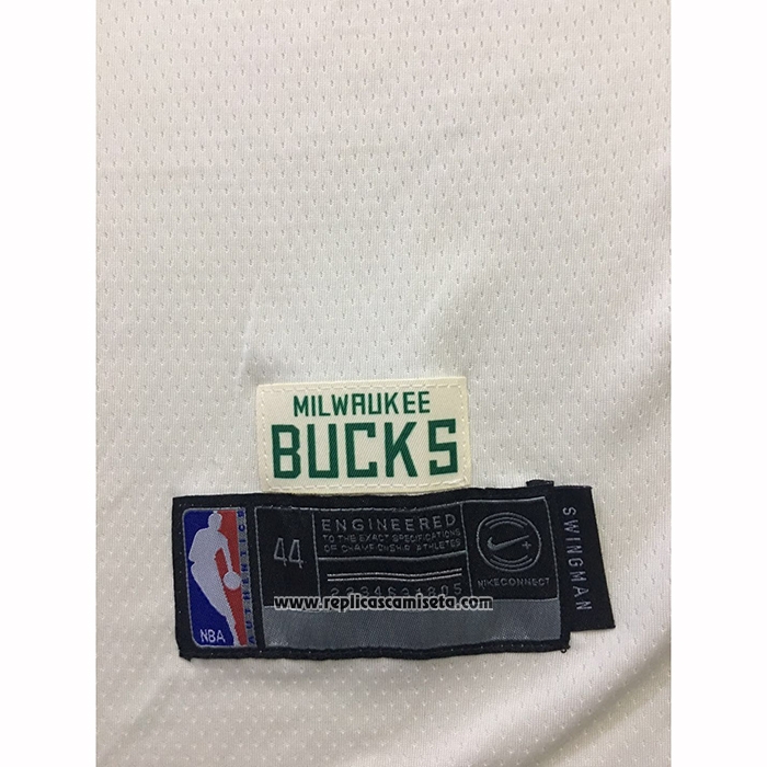Camiseta Milwaukee Bucks Giannis Antetokounmpo #34 Ciudad Crema